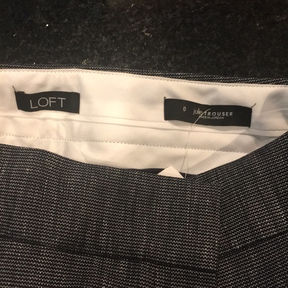 NWT LOFT julie Trouser, size 0, Perfect work pants - Picture 6 of 6